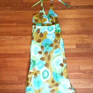 Anthropologie Odille Floral Cotton Maxi Dress